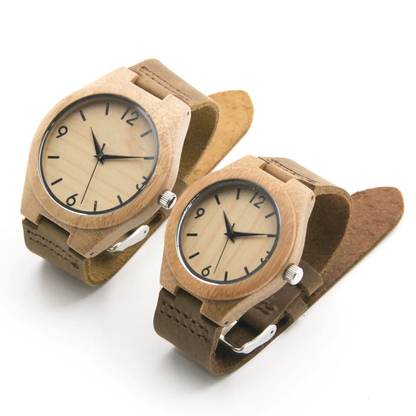 Bamboo Wood Couple Watches for Export