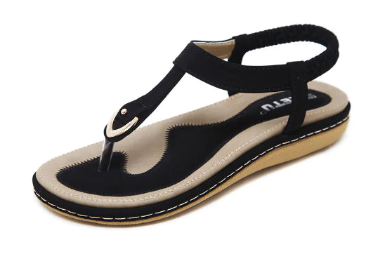 Buckle Sandals, Ethnic Style Flat Sandals