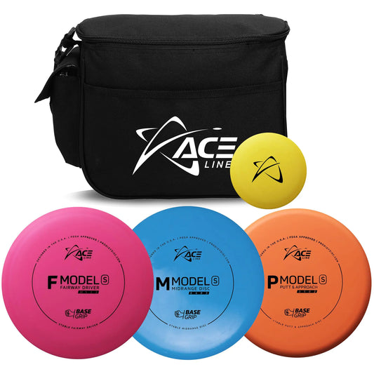Prodigy Disc 3 Disc Golf Starter Set + Bag | Beginner Disc Golf Set | Contains 1 Driver 1 Midrange 1 Putter 1 Bag & Mini | Frisbee Golf Discs Set | Disc Golf Discs Set With Bag (Colors Vary)